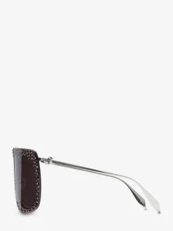 Jewelled Skull Mask Sunglasses in ><noscript><img width=