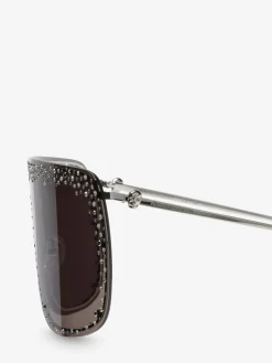 Jewelled Skull Mask Sunglasses in ><noscript><img width=