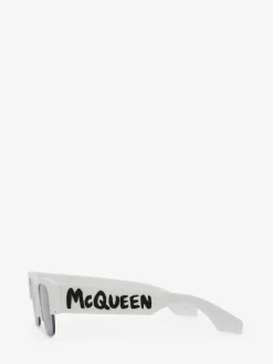 McQueen Graffiti Square Sunglasses in ><noscript><img width=