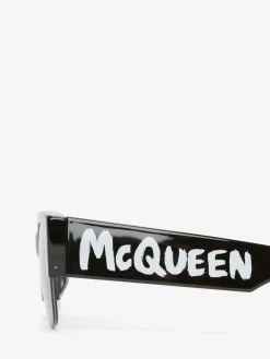 McQueen Graffiti Square Sunglasses in ><noscript><img width=