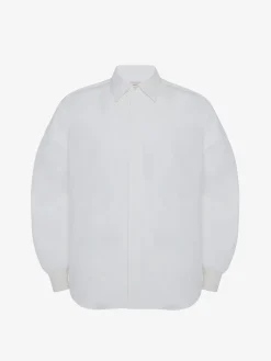 Men's Cotton Poplin Shirt in >Alexander McQueen Cheap