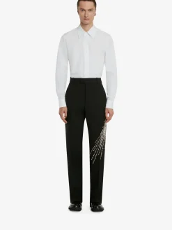 Men's Cotton Poplin Shirt in >Alexander McQueen Clearance