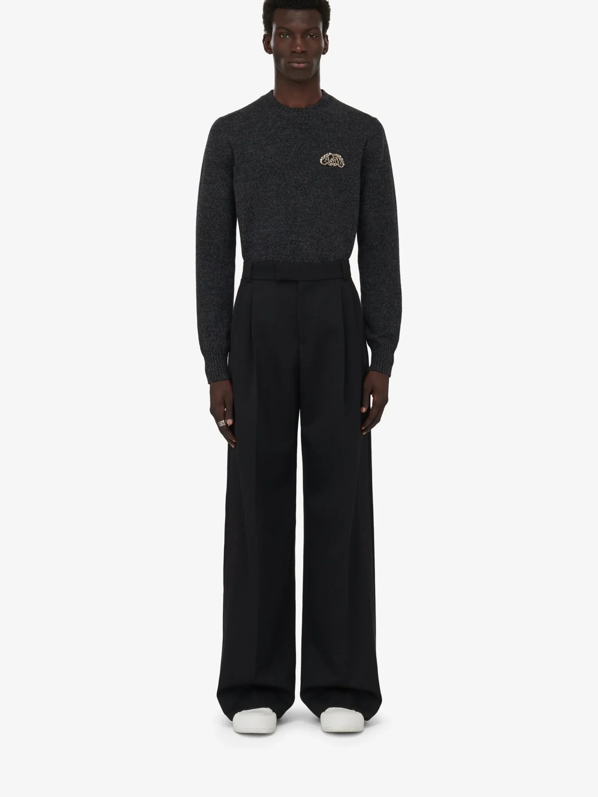 Men's Crystal Seal Logo Jumper in >Alexander McQueen Cheap
