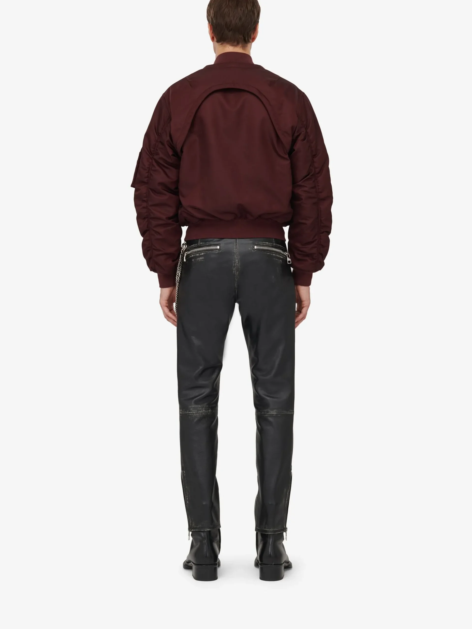Men's Detachable Sleeve Bomber Jacket in >Alexander McQueen Sale