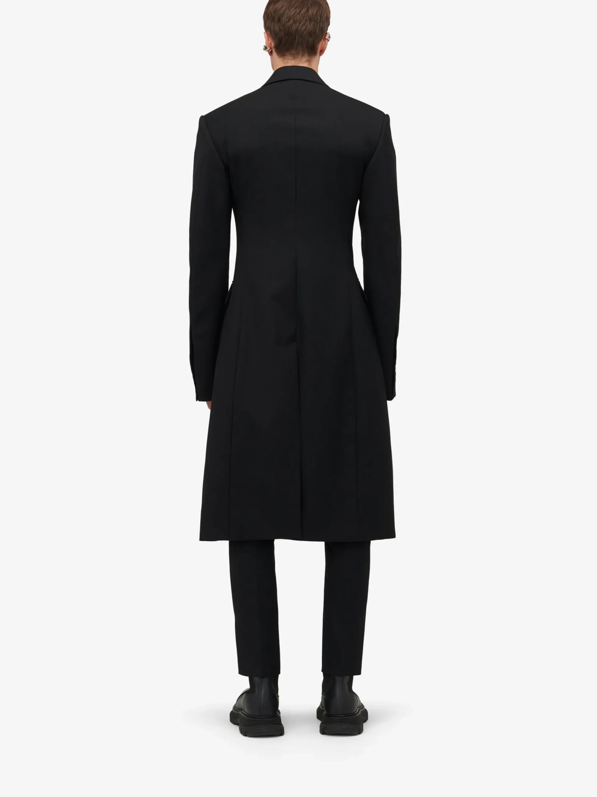 Men's Double-breasted Tailored Coat in >Alexander McQueen Fashion