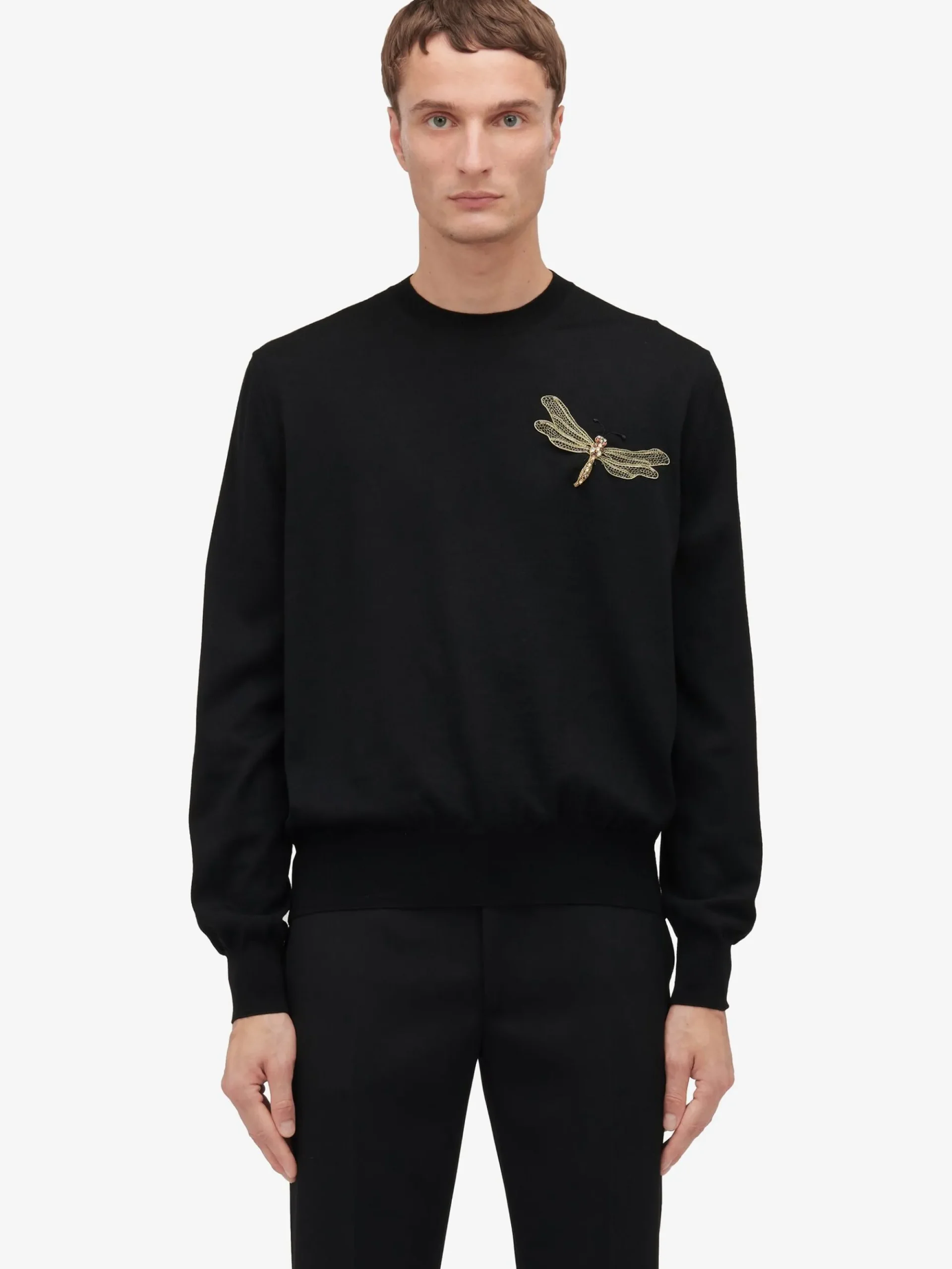 Men's Dragonfly Applique Jumper in >Alexander McQueen Cheap