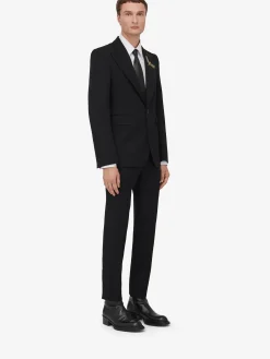 Men's Dragonfly Applique Single-breasted Jacket in ><noscript><img width=