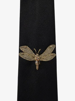 Men's Dragonfly Applique Tie in ><noscript><img width=