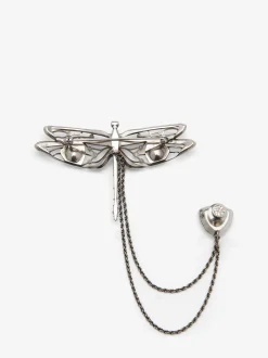 Men's Dragonfly Double Pin Brooch in ><noscript><img width=