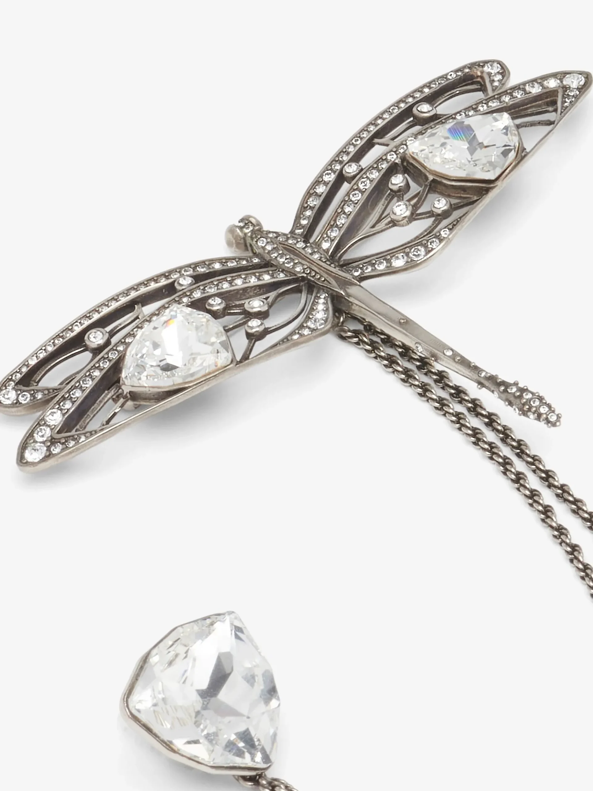 Men's Dragonfly Double Pin Brooch in >Alexander McQueen Best Sale