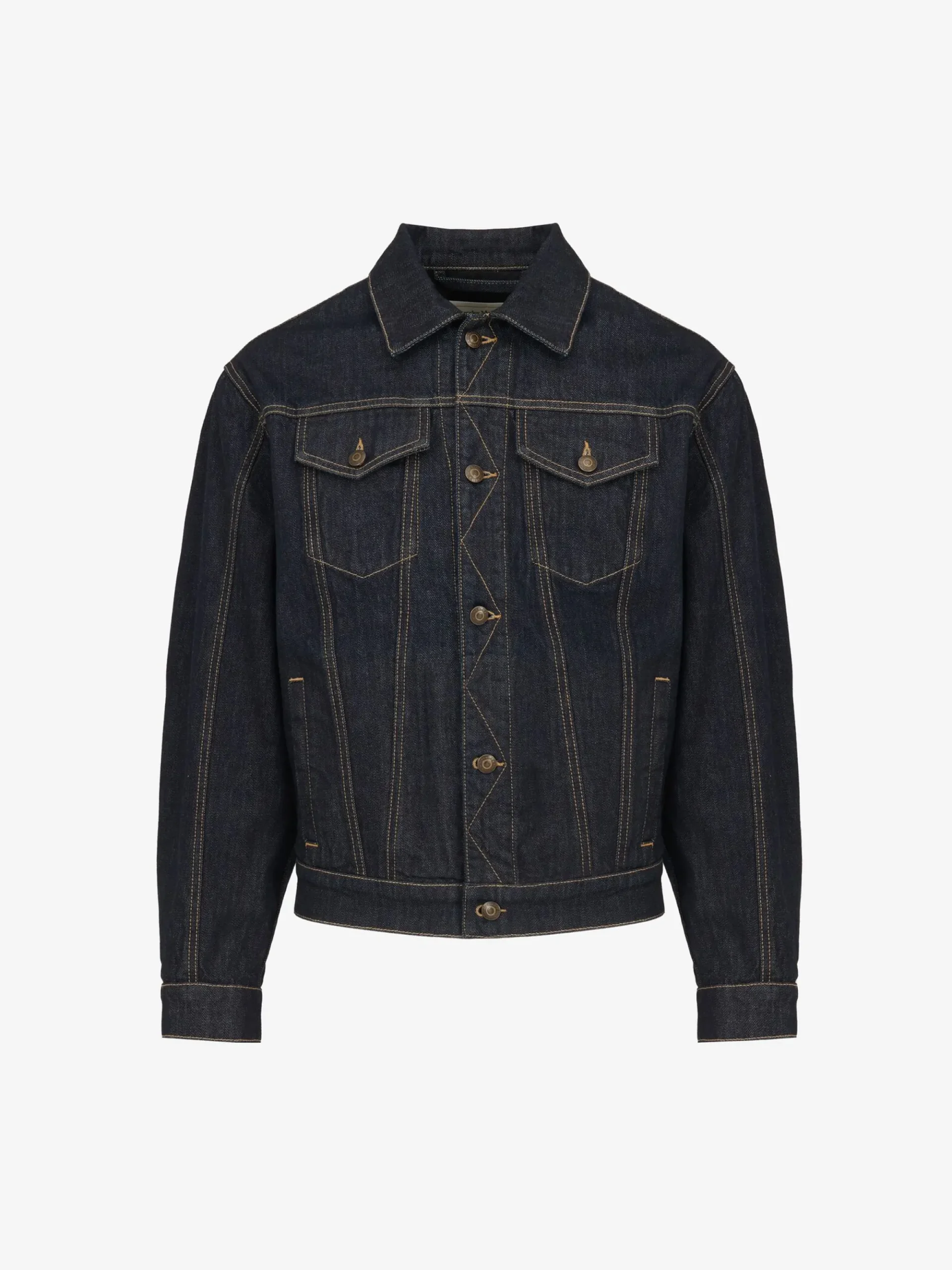 Men's Dropped Shoulder Denim Jacket in >Alexander McQueen Hot