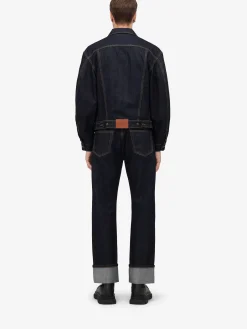 Men's Dropped Shoulder Denim Jacket in ><noscript><img width=