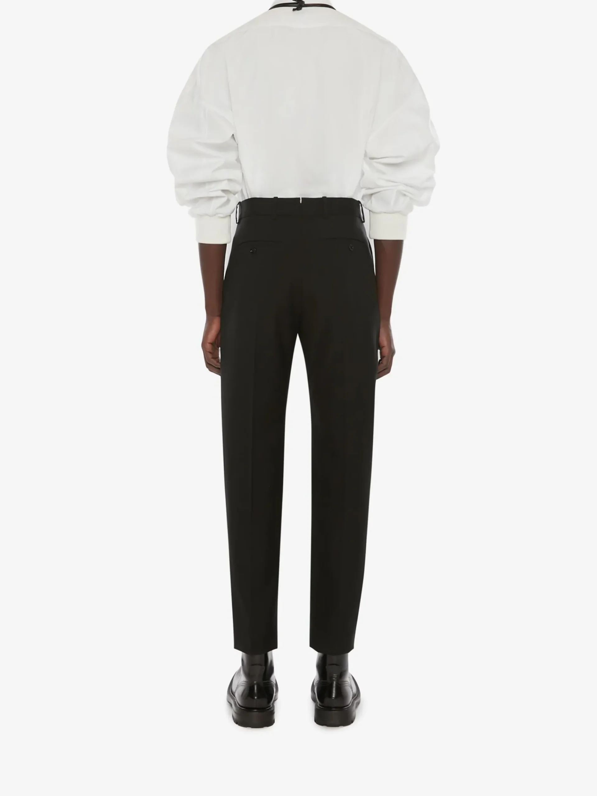 Men's Dropped Shoulder Poplin Shirt in >Alexander McQueen Outlet