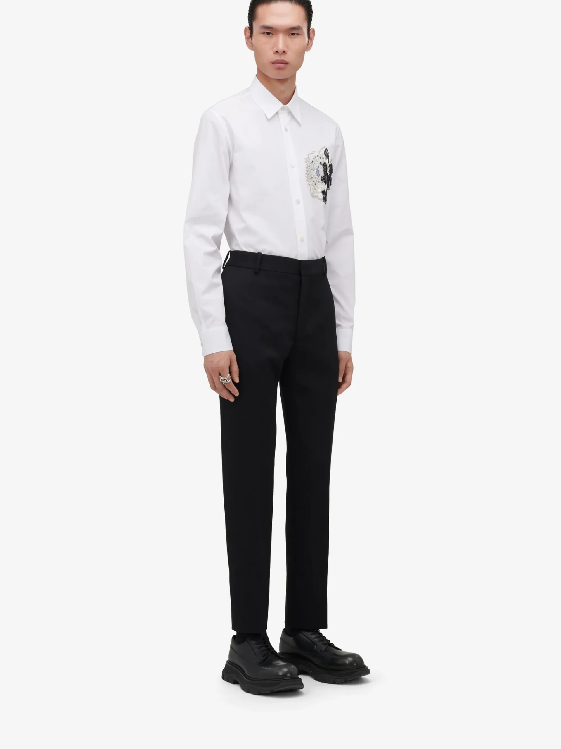 Men's Dutch Flower Casual Shirt in >Alexander McQueen Hot