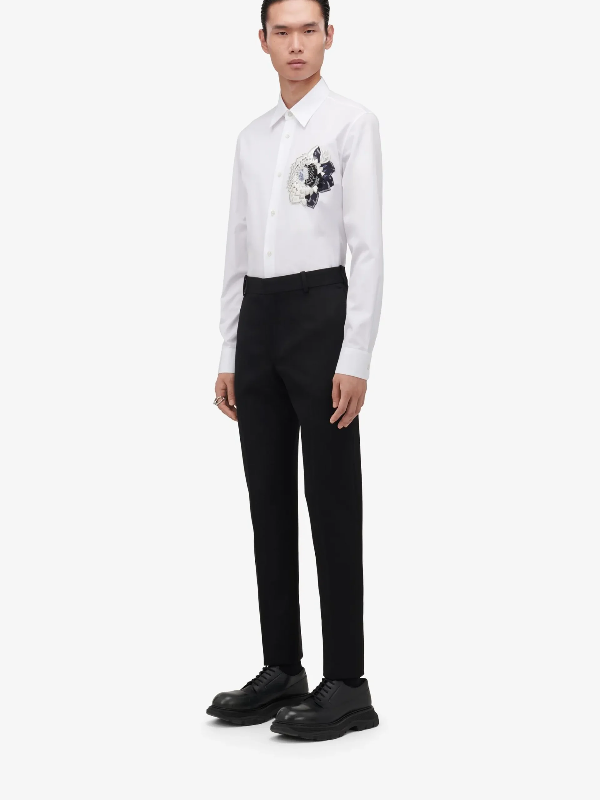 Men's Dutch Flower Casual Shirt in >Alexander McQueen Hot
