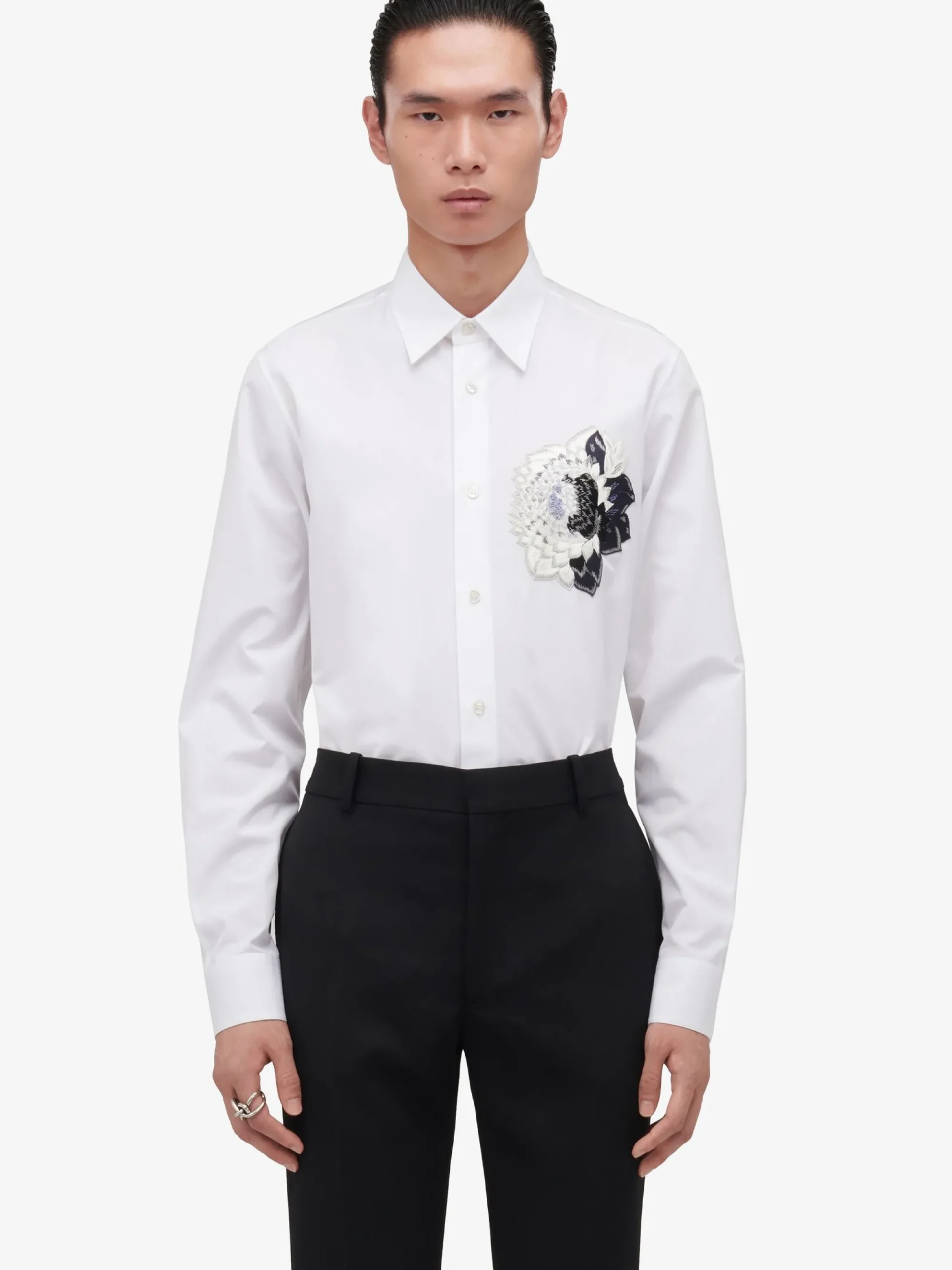 Men's Dutch Flower Casual Shirt in >Alexander McQueen Hot