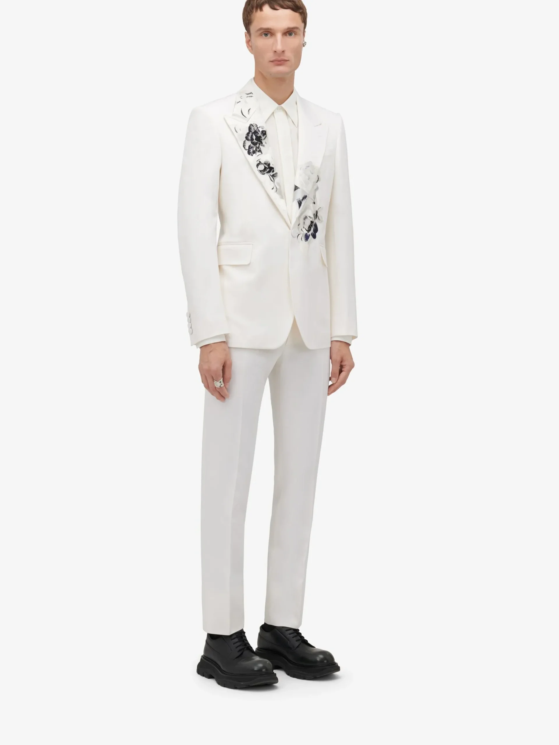 Men's Dutch Flower Single-breasted Jacket in >Alexander McQueen Fashion
