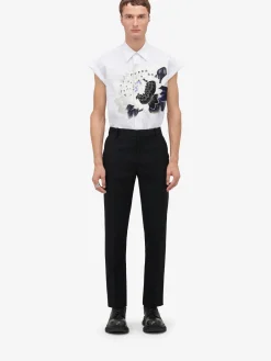 Men's Dutch Flower Sleeveless Shirt in >Alexander McQueen Best Sale