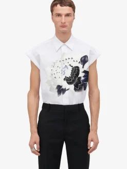 Men's Dutch Flower Sleeveless Shirt in ><noscript><img width=