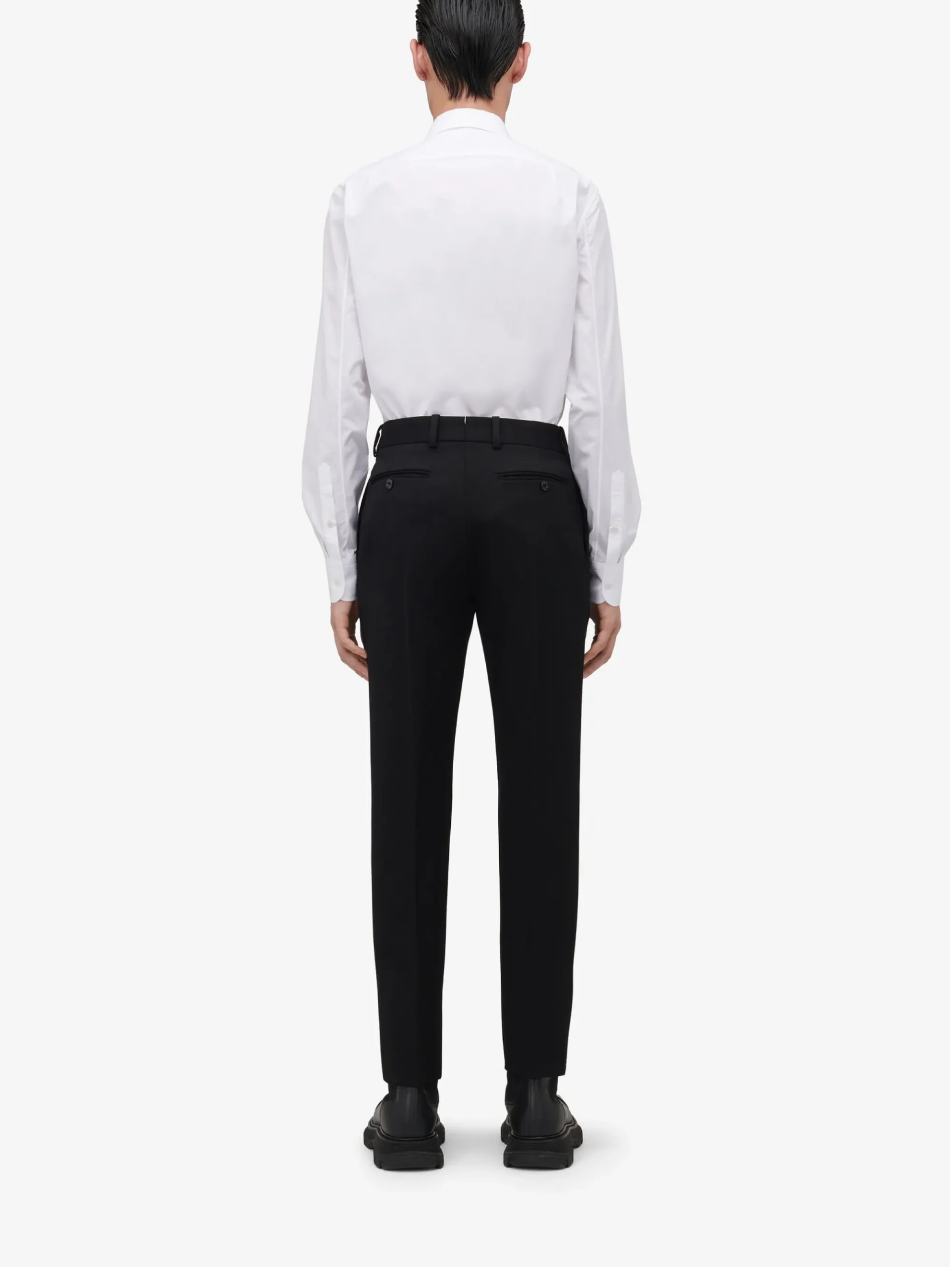 Men's Embroidered Collar Shirt in >Alexander McQueen Shop