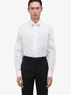 Men's Embroidered Collar Shirt in ><noscript><img width=