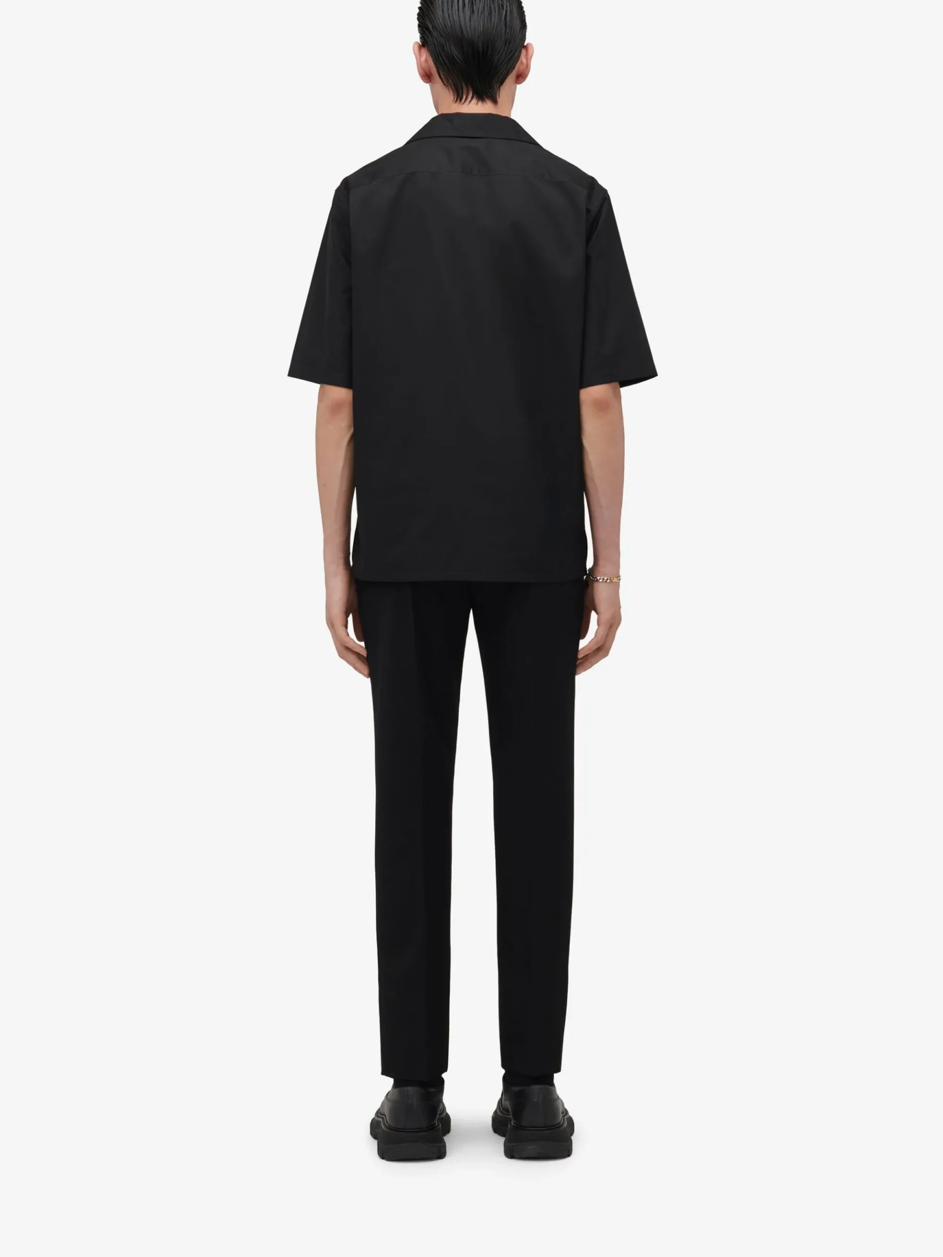 Men's Embroidered Hawaiian Shirt in >Alexander McQueen Best Sale
