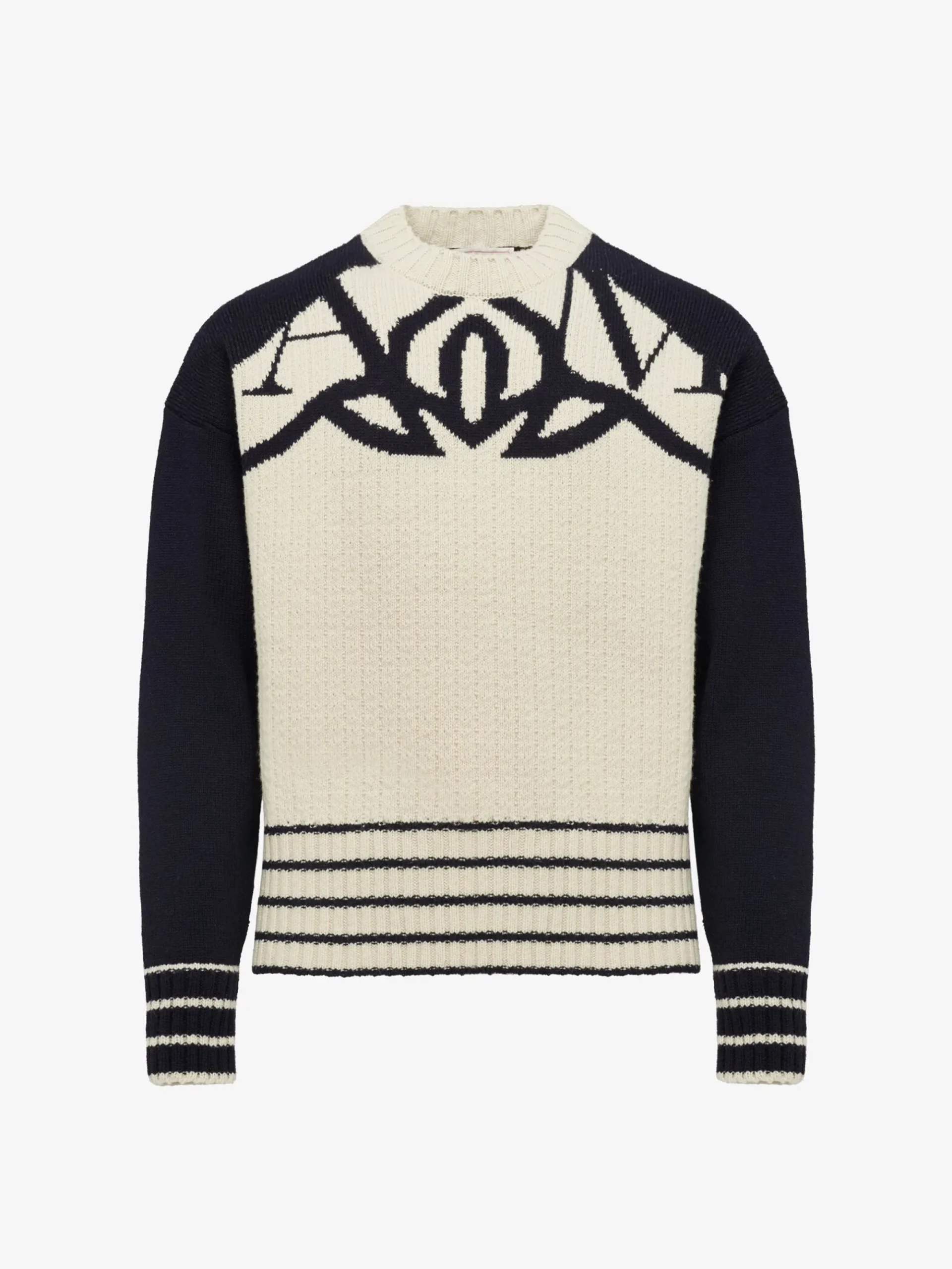 Men's Exploded Seal Logo Jumper in >Alexander McQueen Shop