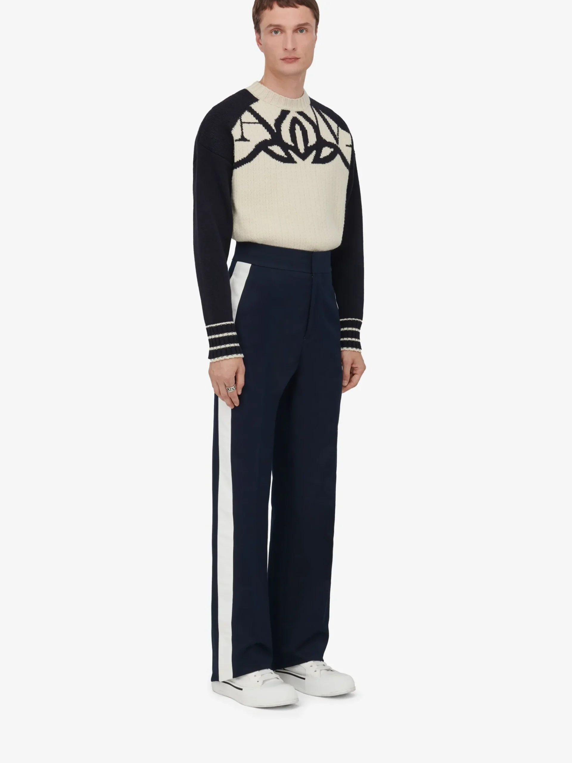 Men's Exploded Seal Logo Jumper in >Alexander McQueen Shop