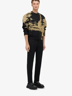 Men's Fold Jacquard Jumper in ><noscript><img width=