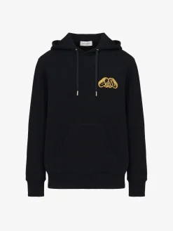Men's Half Seal Logo Hooded Sweatshirt in >Alexander McQueen Shop