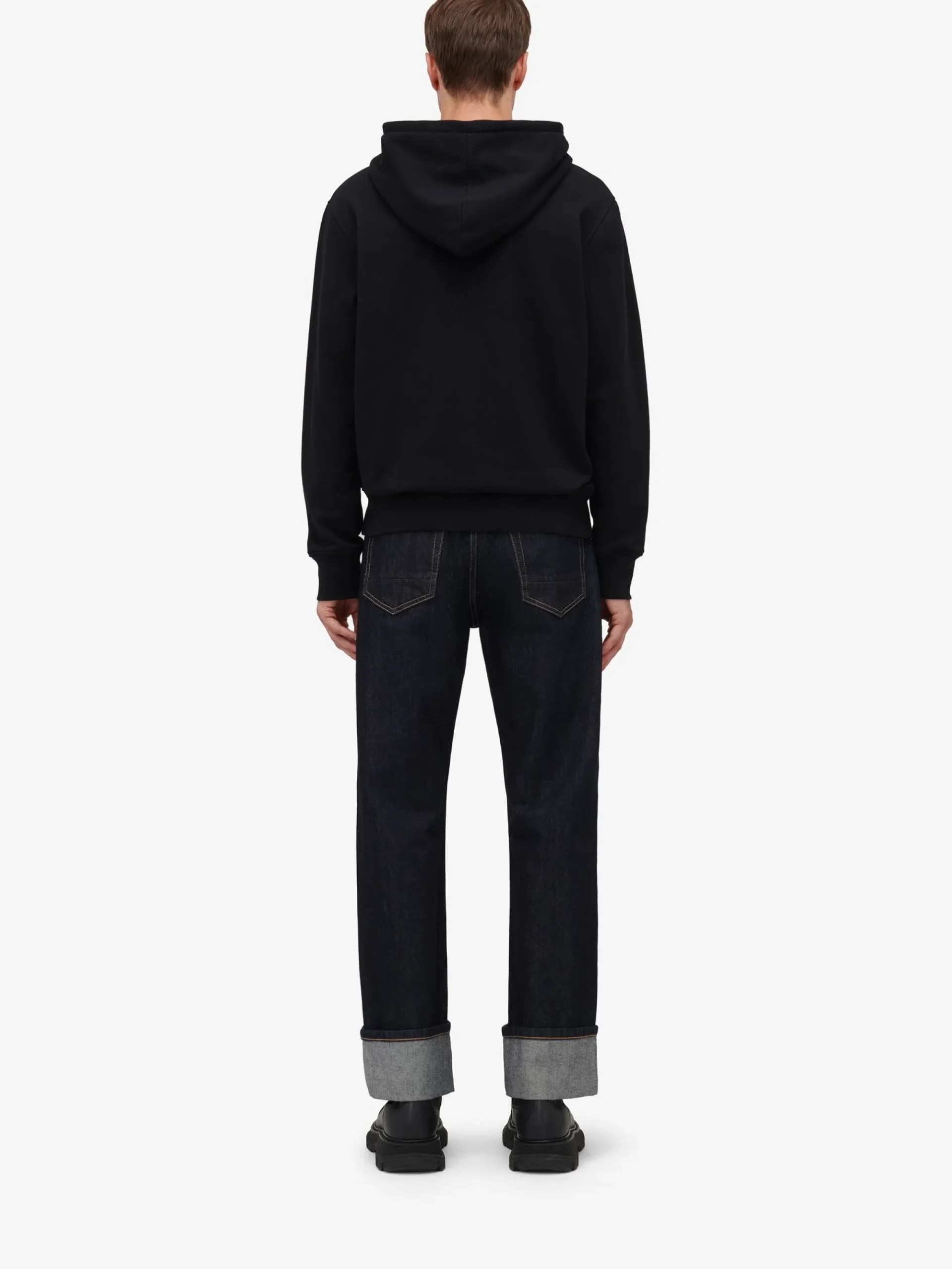Men's Half Seal Logo Hooded Sweatshirt in >Alexander McQueen Shop