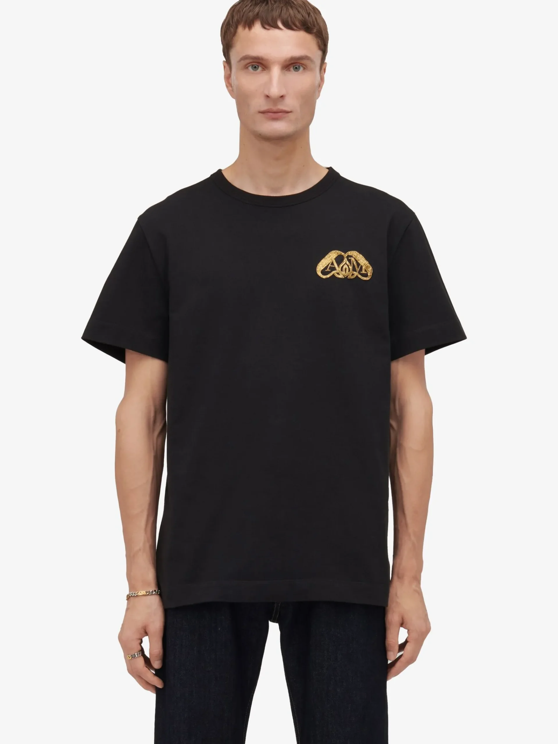 Men's Half Seal Logo T-shirt in >Alexander McQueen Shop