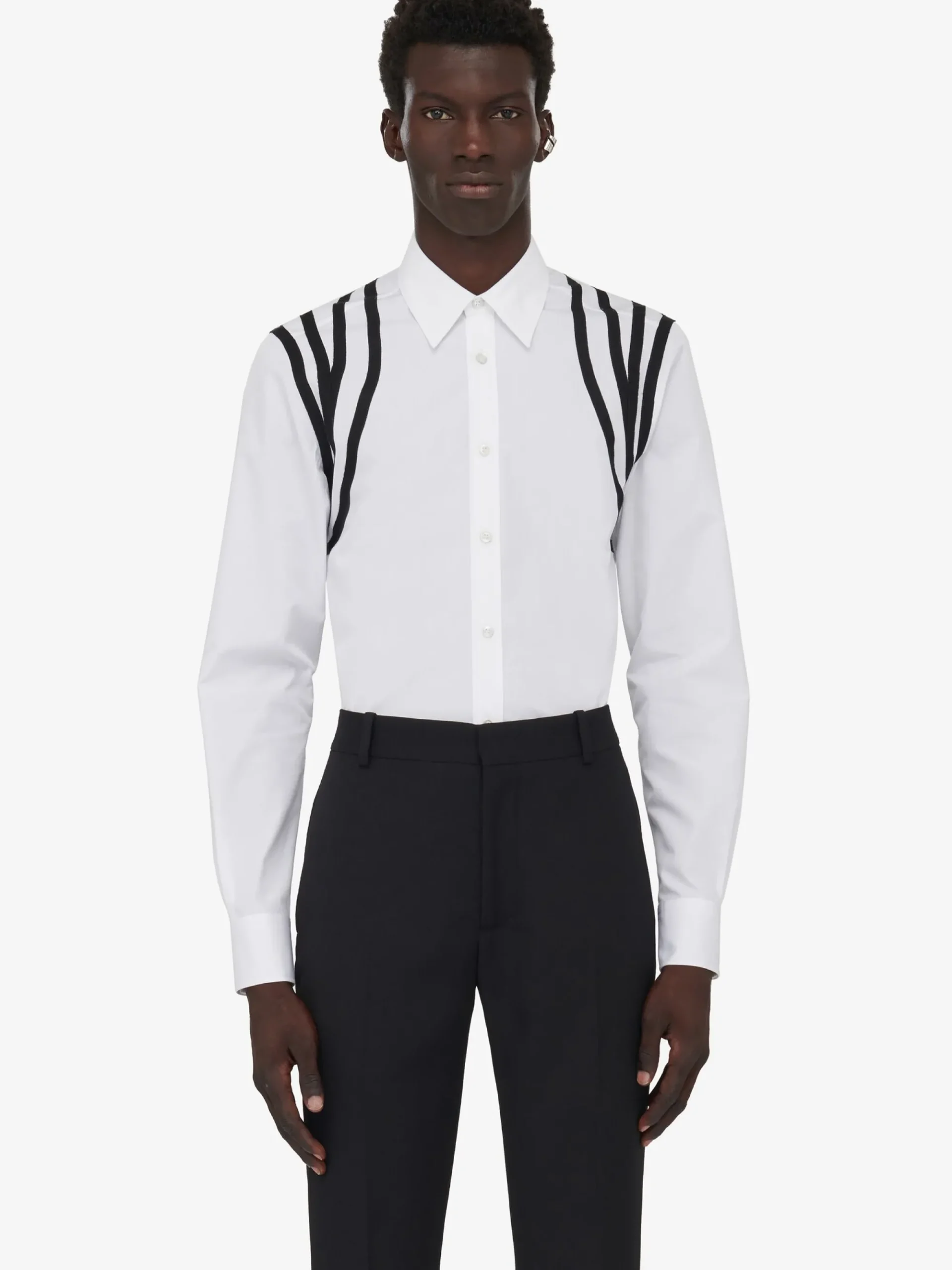 Men's Harness Tape Shirt in >Alexander McQueen Cheap