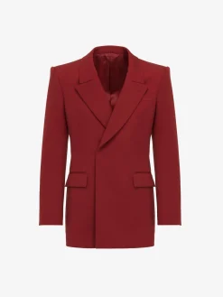 Men's Horizontal Lapel Double-breasted Jacket in >Alexander McQueen Hot