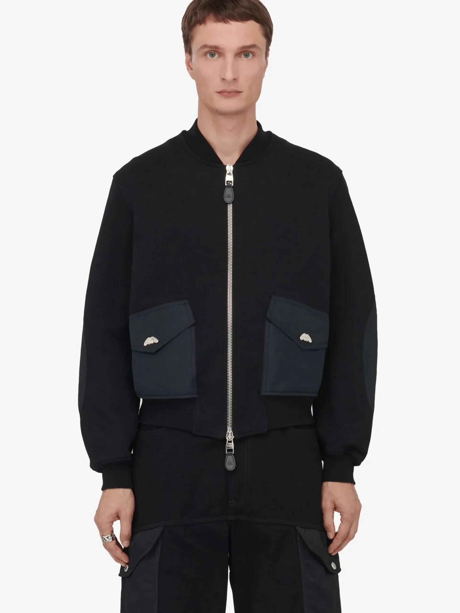 Men's Hybrid Bomber Jacket in >Alexander McQueen New