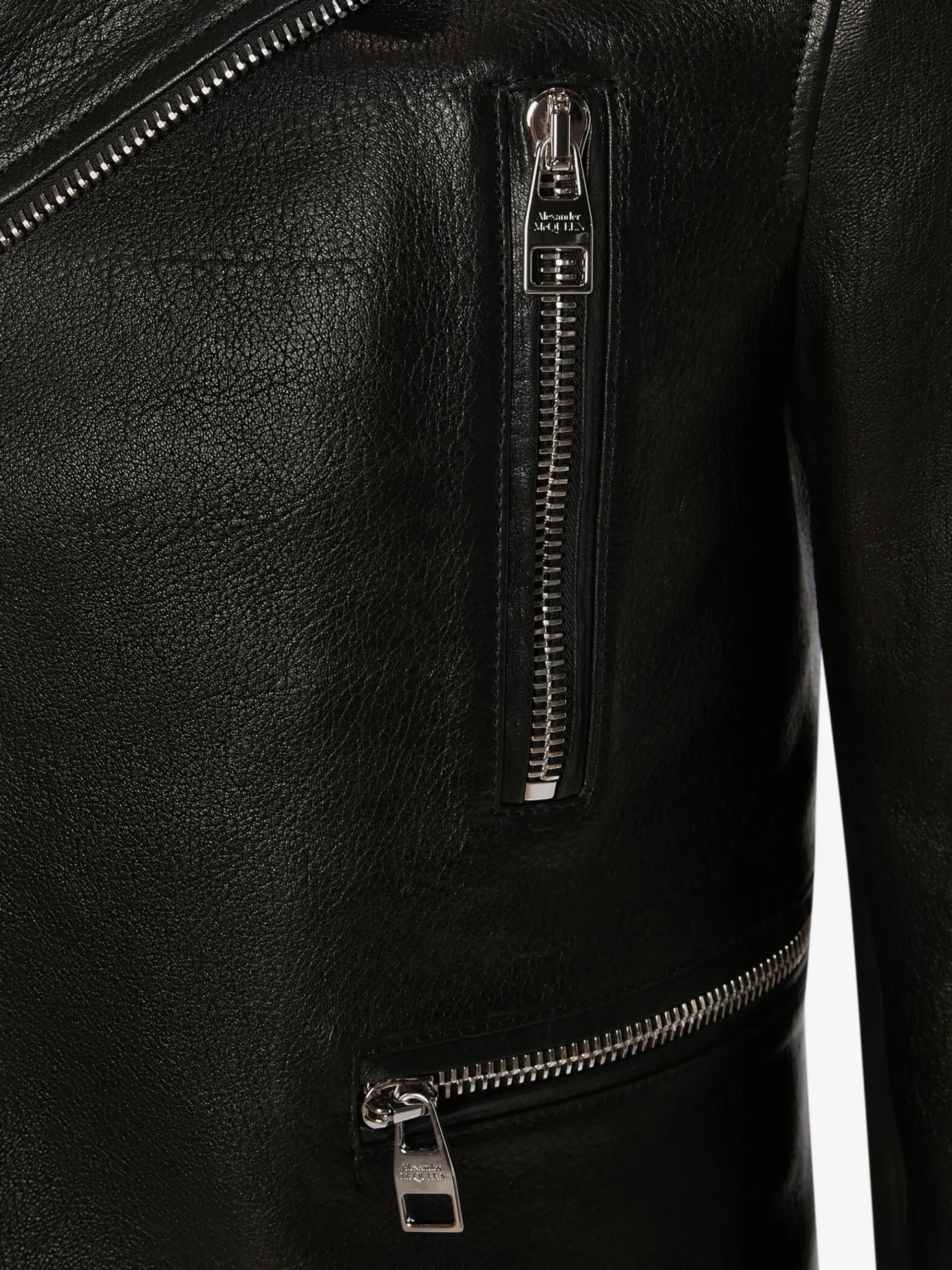 Men's McQueen Classic Leather Biker Jacket in >Alexander McQueen Online