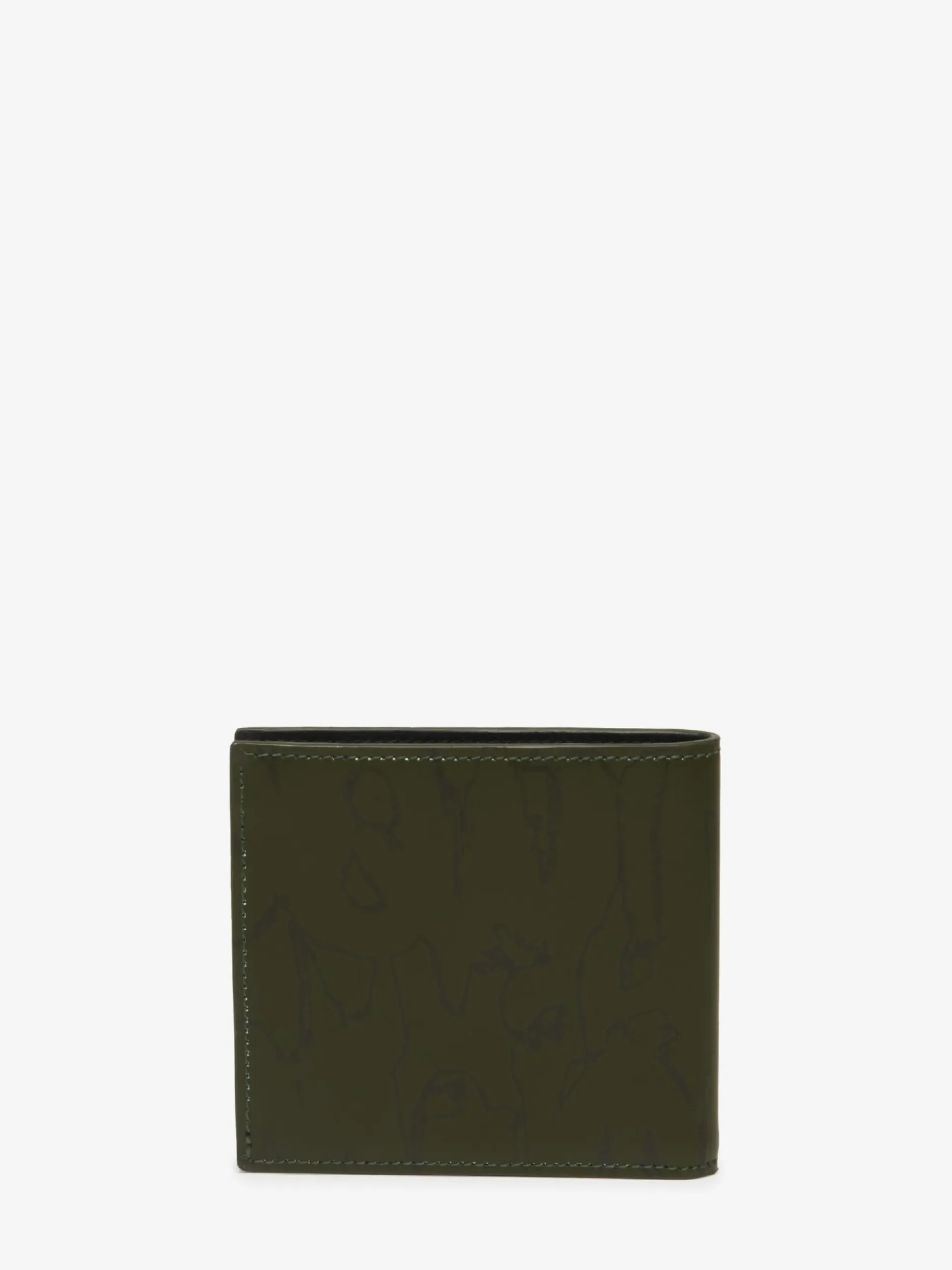 Men's McQueen Graffiti Billfold Wallet in >Alexander McQueen Fashion