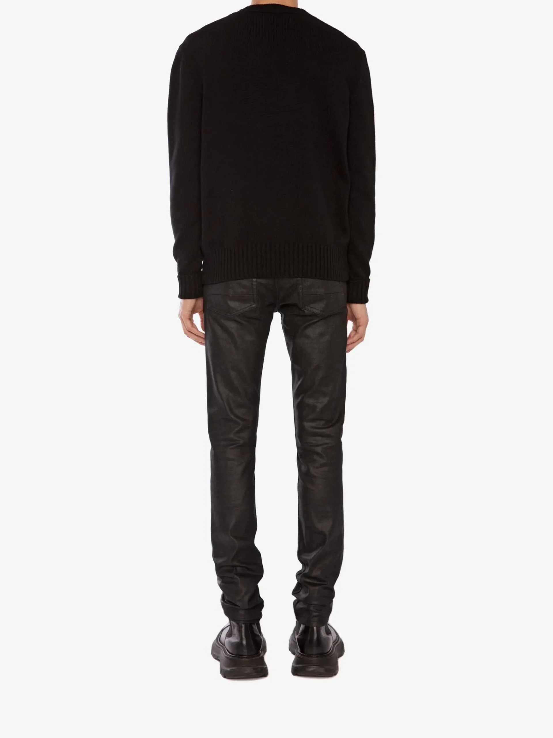Men's McQueen Graffiti Crew Neck Sweater in >Alexander McQueen Flash Sale