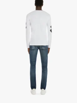 Men's McQueen Graffiti Denim Jeans in ><noscript><img width=