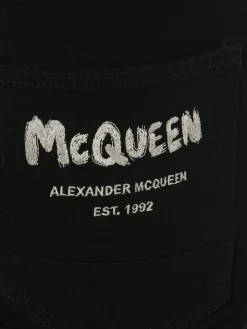 Men's McQueen Graffiti Denim Jeans in ><noscript><img width=