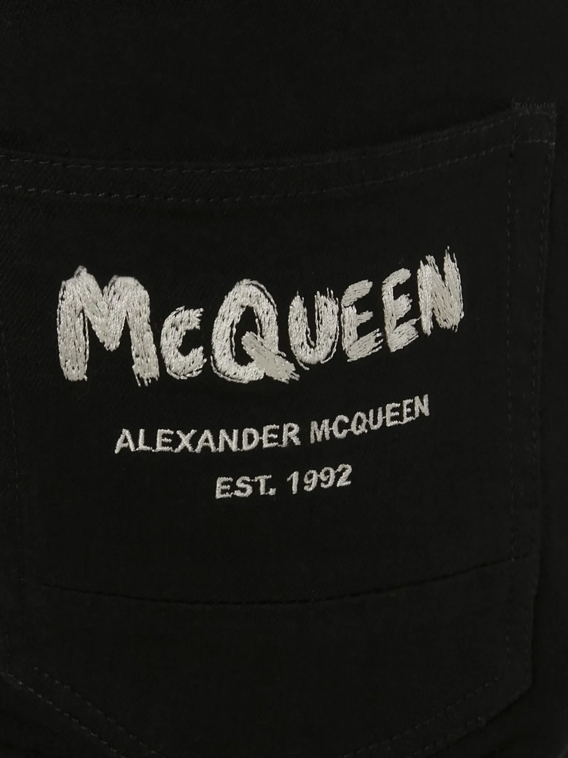 Men's McQueen Graffiti Denim Jeans in >Alexander McQueen Store