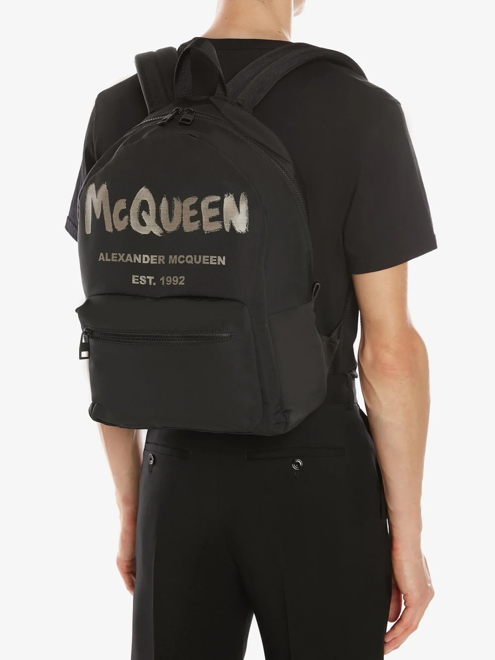 Men's McQueen Graffiti Metropolitan Backpack in >Alexander McQueen Best Sale