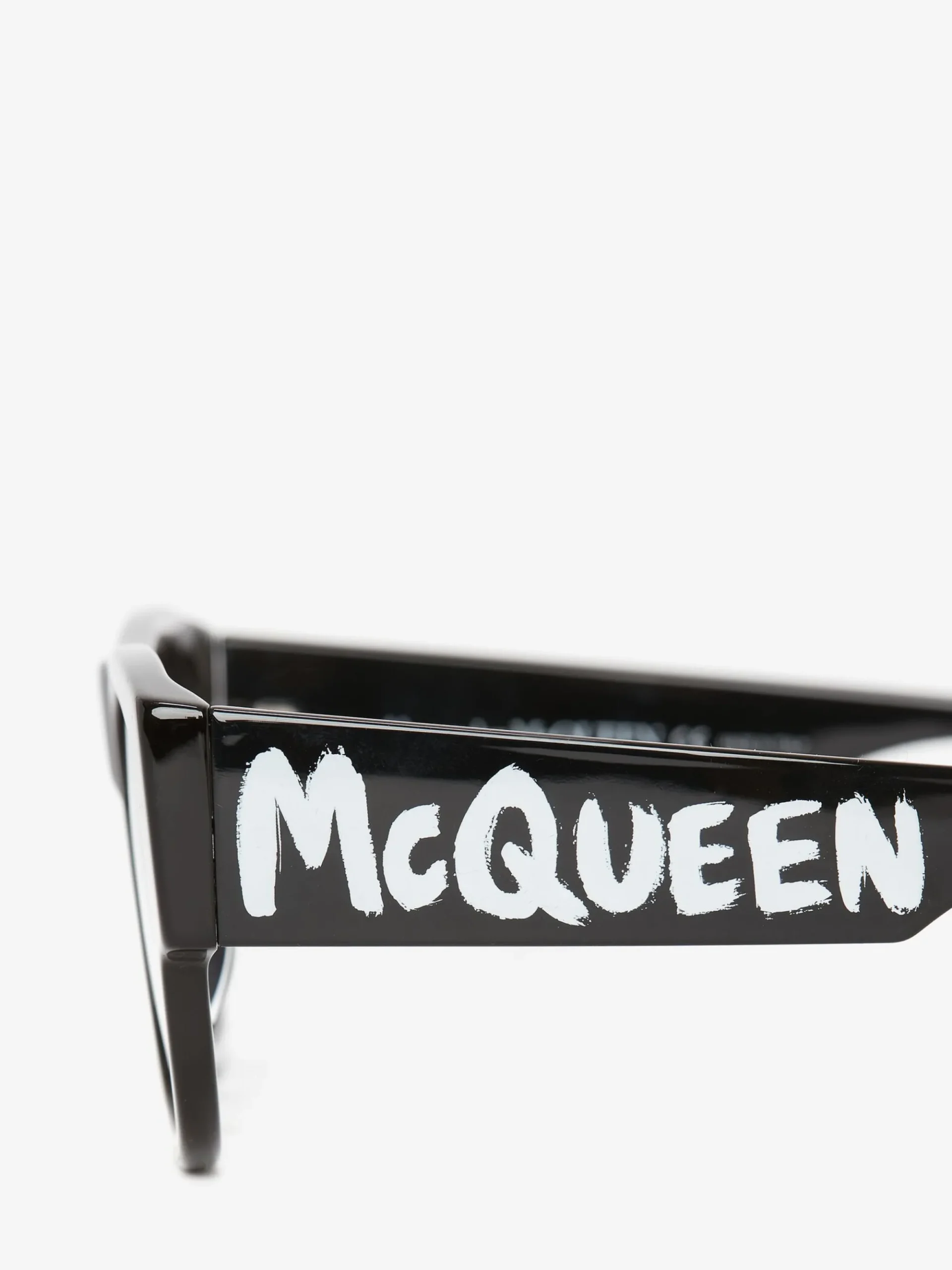 Men's McQueen Graffiti Rectangular Sunglasses in >Alexander McQueen Cheap