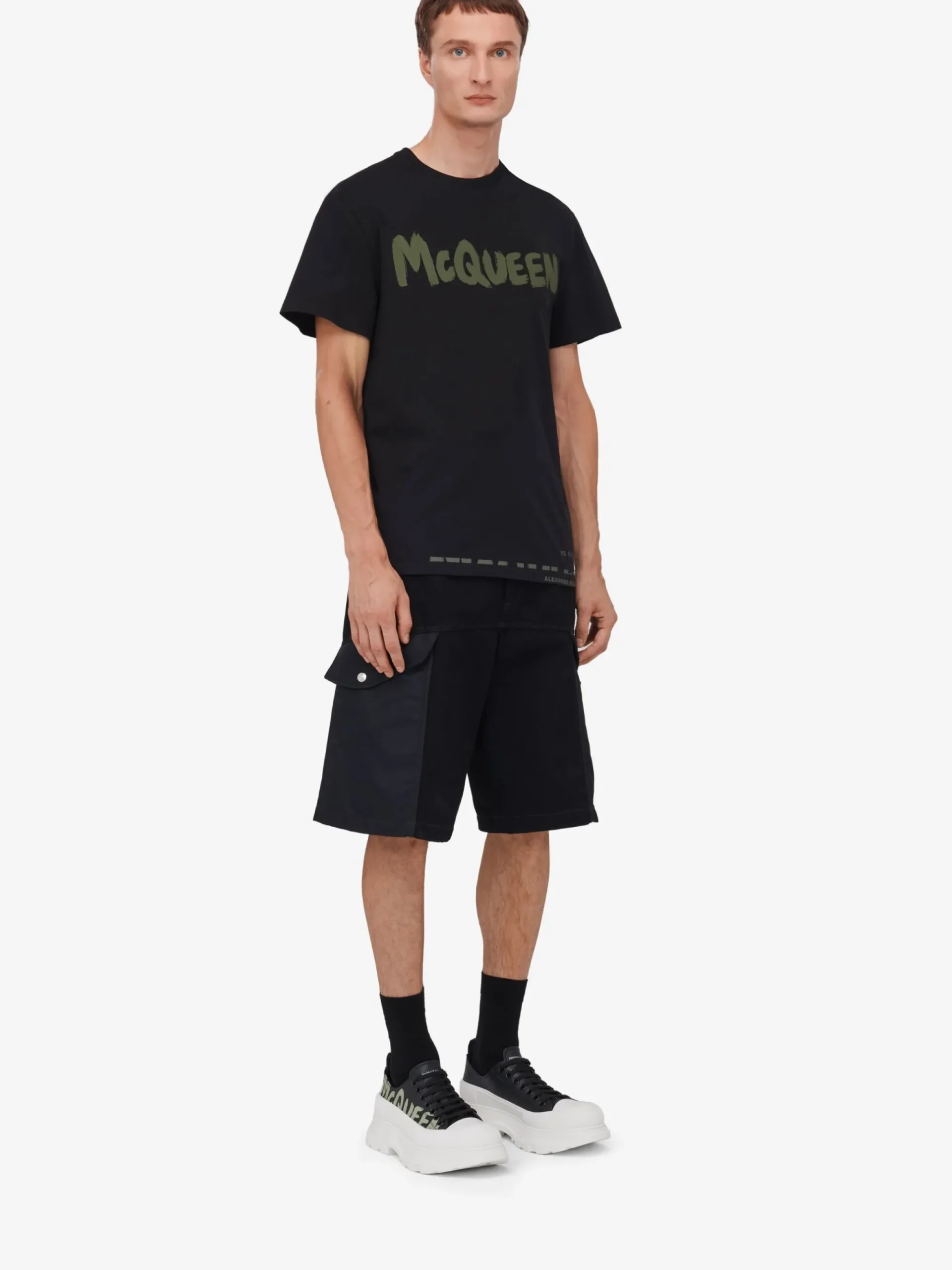 Men's McQueen Graffiti T-shirt in >Alexander McQueen Flash Sale