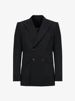 Men's Neat Shoulder Double-breasted Jacket in >Alexander McQueen Store