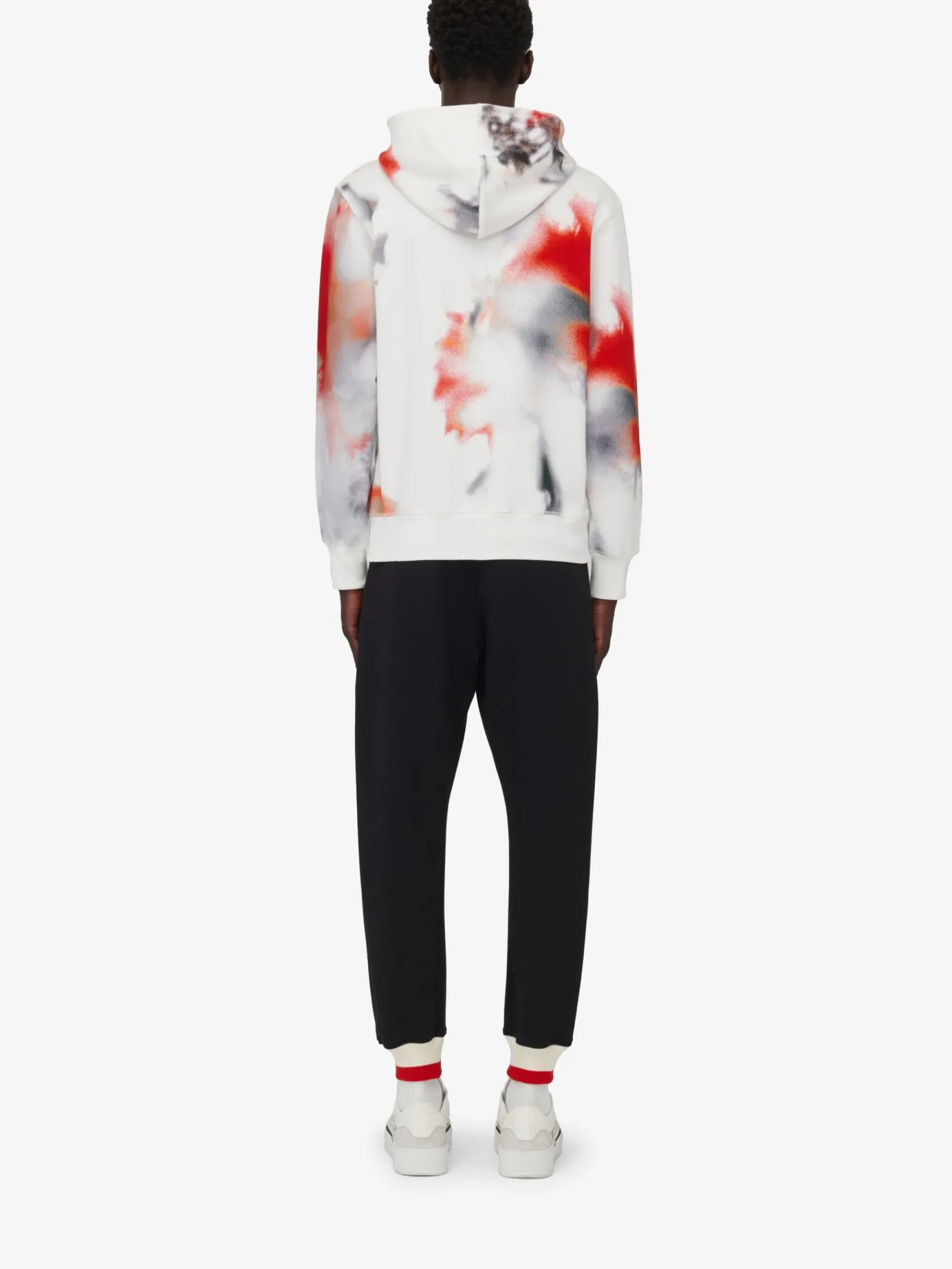Men's Obscured Flower Hooded Sweatshirt in >Alexander McQueen Flash Sale