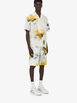 Men's Obscured Flower Shorts in ><noscript><img width=