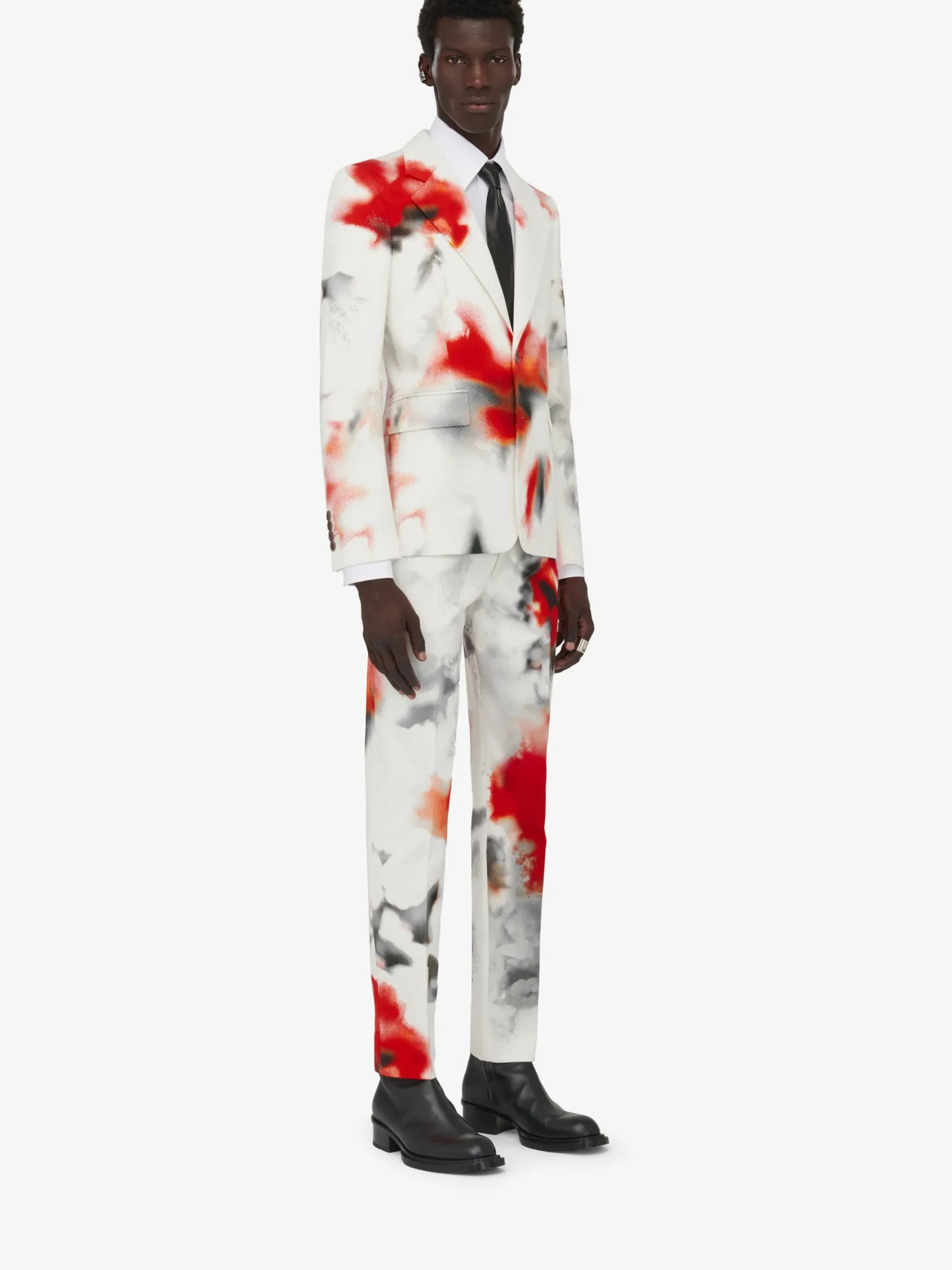 Men's Obscured Flower Single-breasted Jacket in >Alexander McQueen Cheap