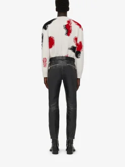 Men's Obscured Skull Intarsia Jumper in ><noscript><img width=