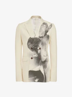 Men's Orchid Double-breasted Jacket in >Alexander McQueen Store